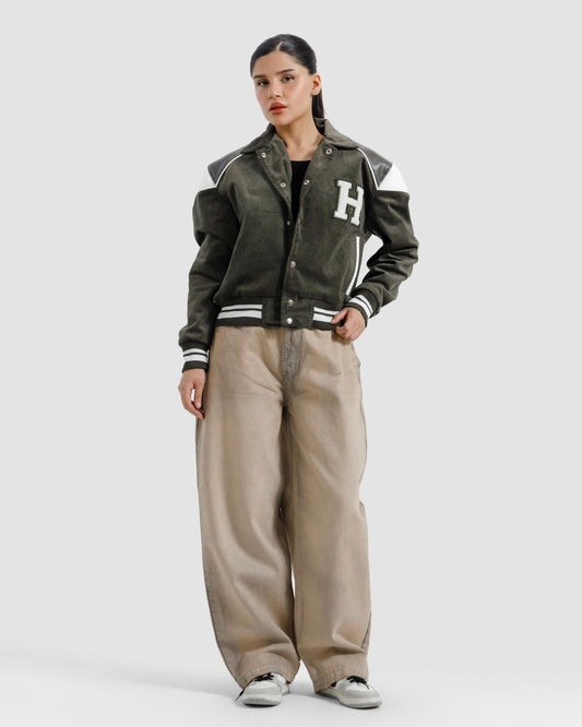 Corduroy Varsity Jacket