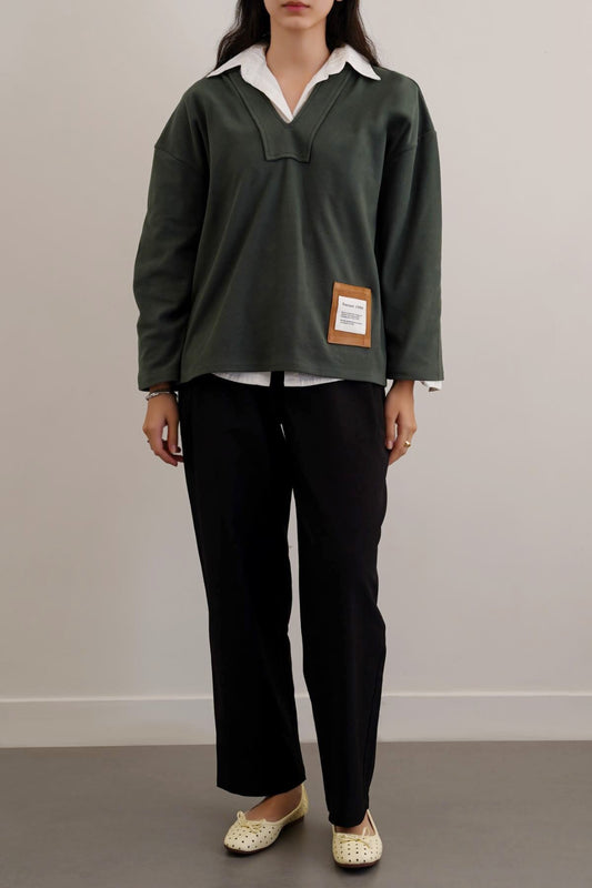 SOFT FLEECE PATCH HOODIE