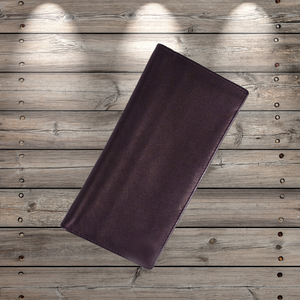 Classic Leather Long Wallet – 12-Slot Card Organizer with Zipper Coin Pocket & Smartphone Compartment