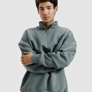 Basic Quarter-Zip Sweatshirt