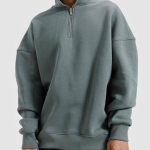 Basic Quarter-Zip Sweatshirt