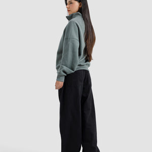 Basic Quarter-Zip Sweatshirt