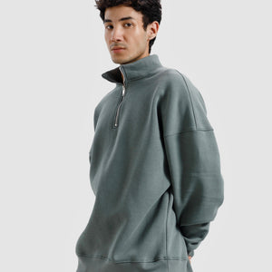 Basic Quarter-Zip Sweatshirt
