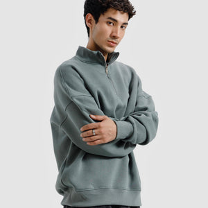 Basic Quarter-Zip Sweatshirt