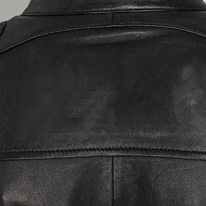 Nightfall | Men's Diamond Quilted Black Leather Biker Jacket