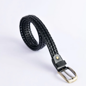 Stylish Braided Men’s Leather Belt