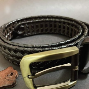 Stylish Braided Men’s Leather Belt