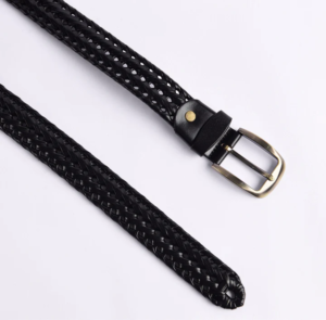 Stylish Braided Men’s Leather Belt