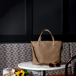 TURKISH TOTE BAG – LEATHER HERRINGBONE ZIPPER BAG MULTI COLOURS