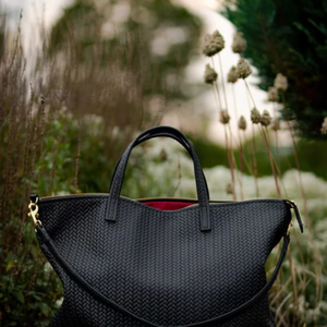 TURKISH TOTE BAG – LEATHER HERRINGBONE ZIPPER BAG MULTI COLOURS