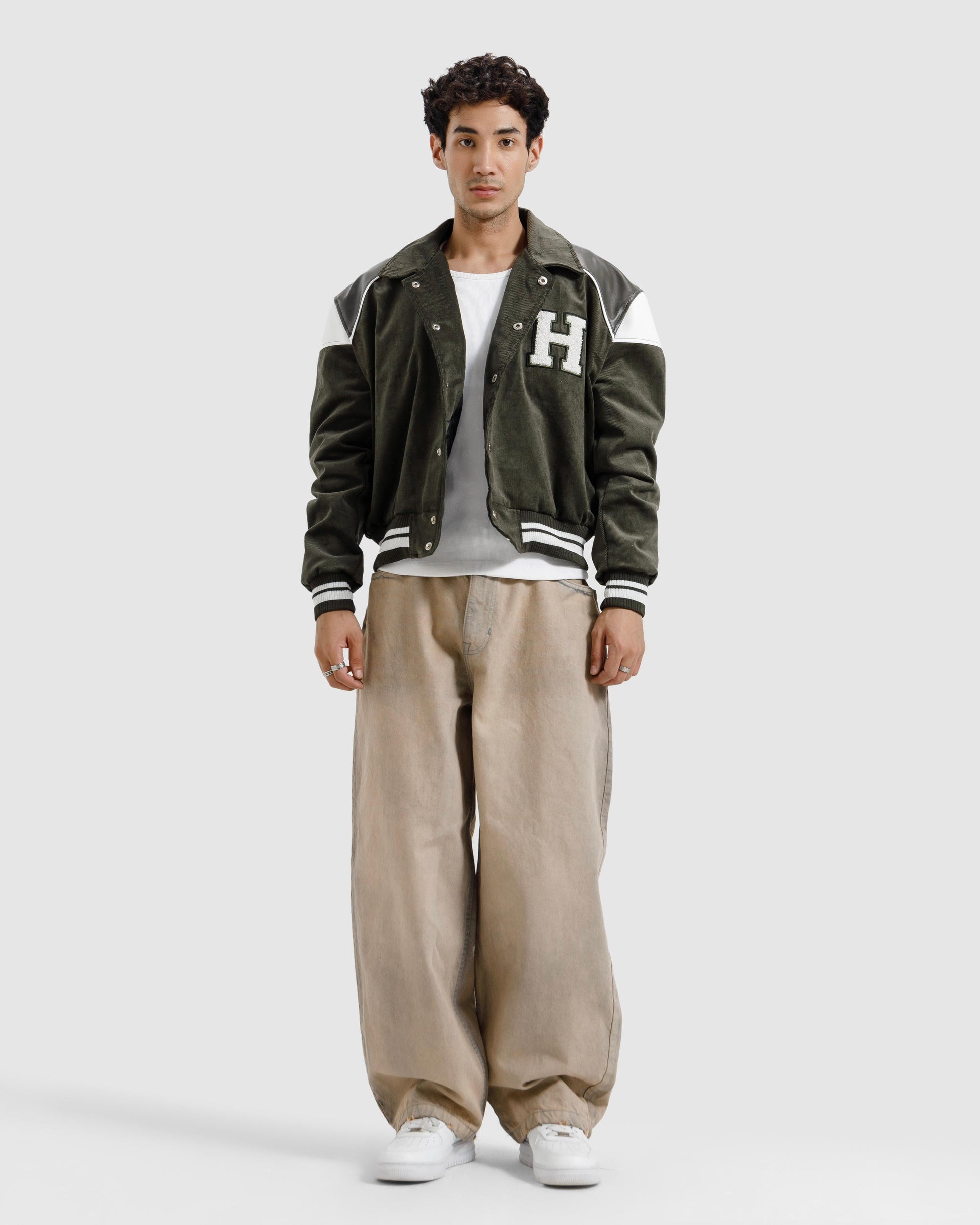 Corduroy Varsity Jacket