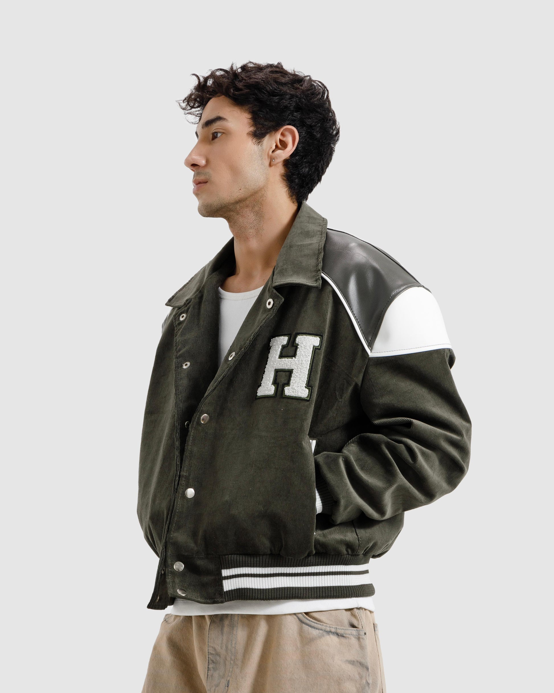 Corduroy Varsity Jacket