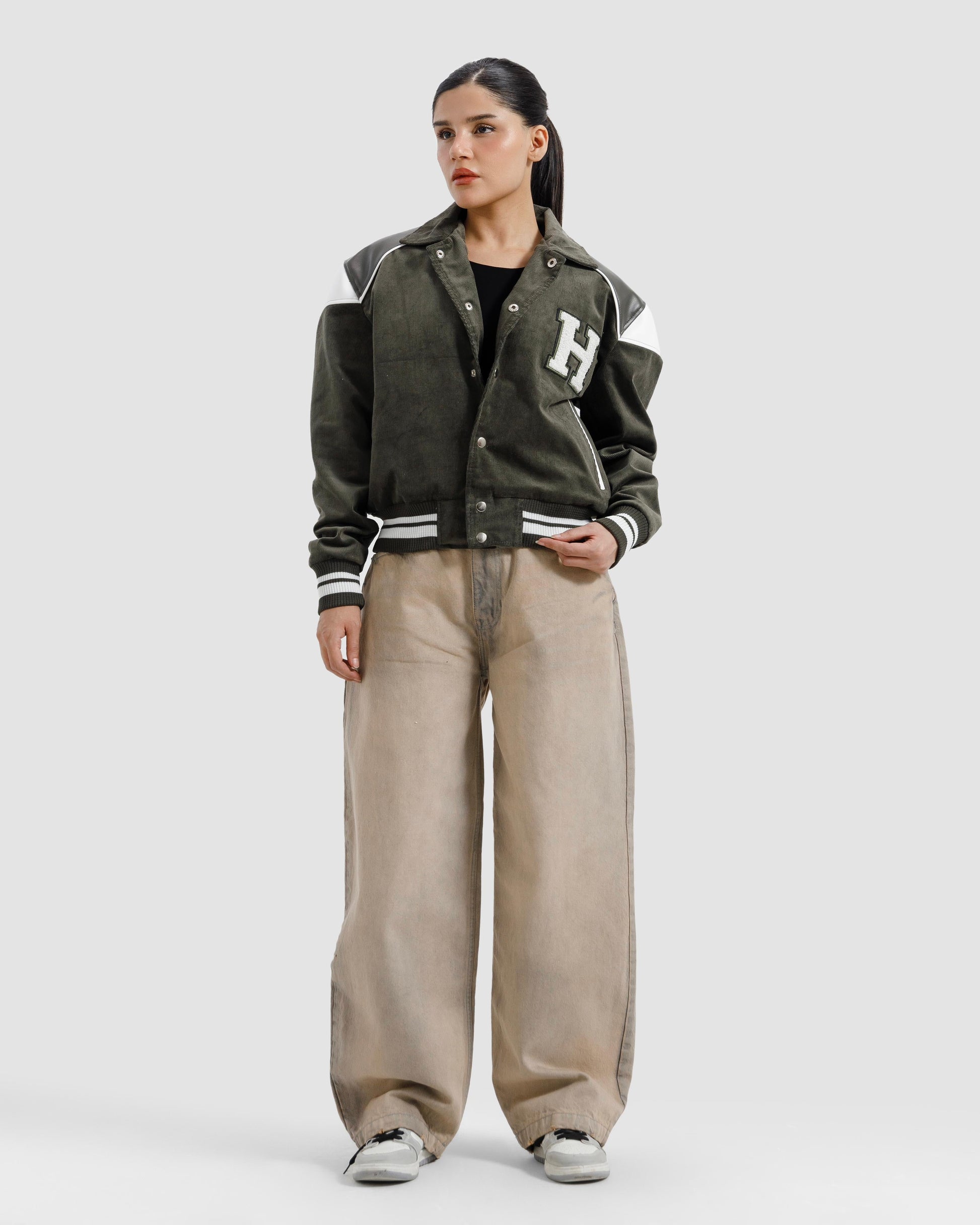 Corduroy Varsity Jacket