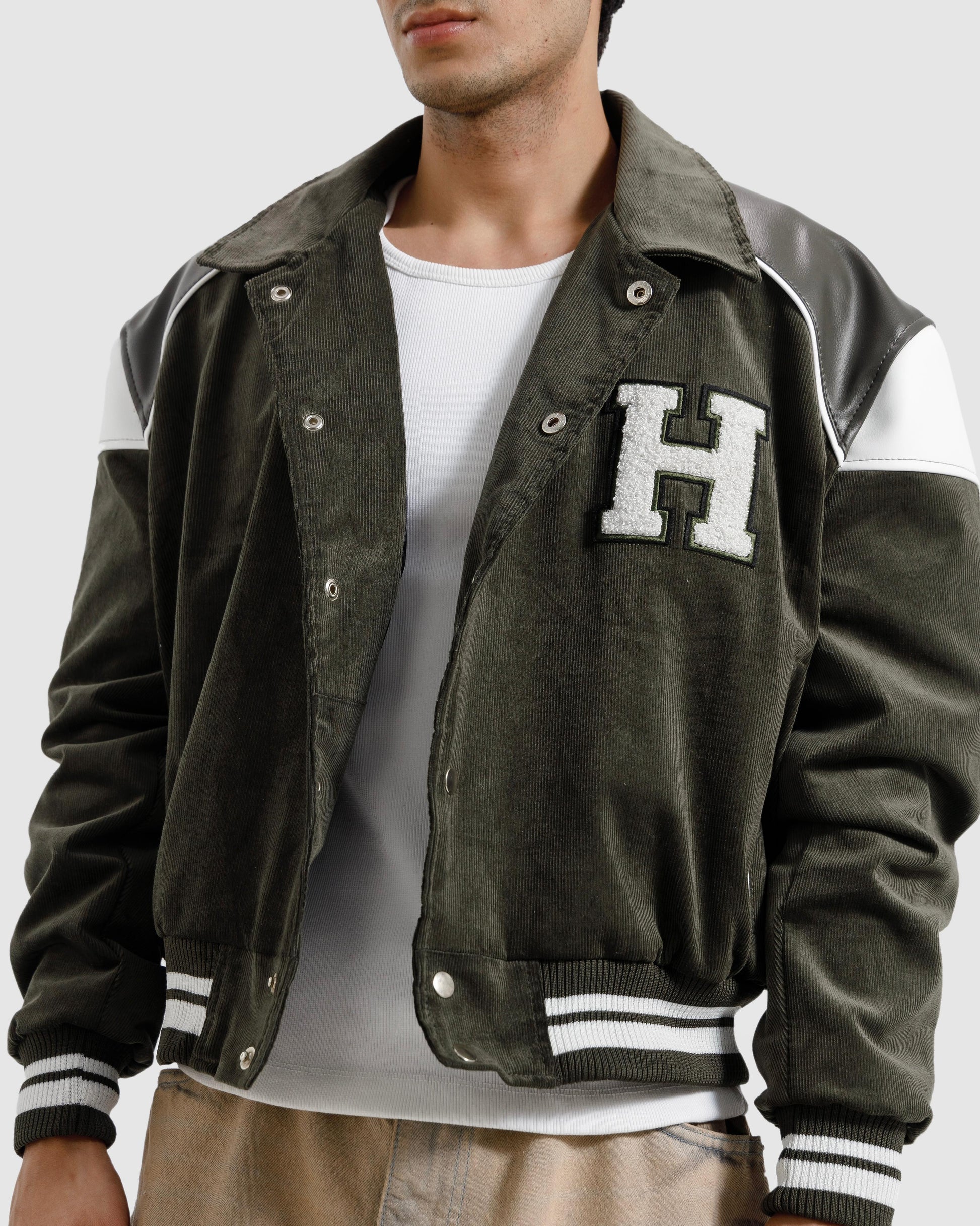 Corduroy Varsity Jacket