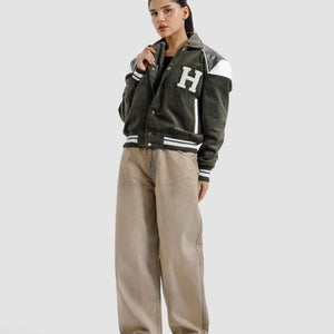 Corduroy Varsity Jacket