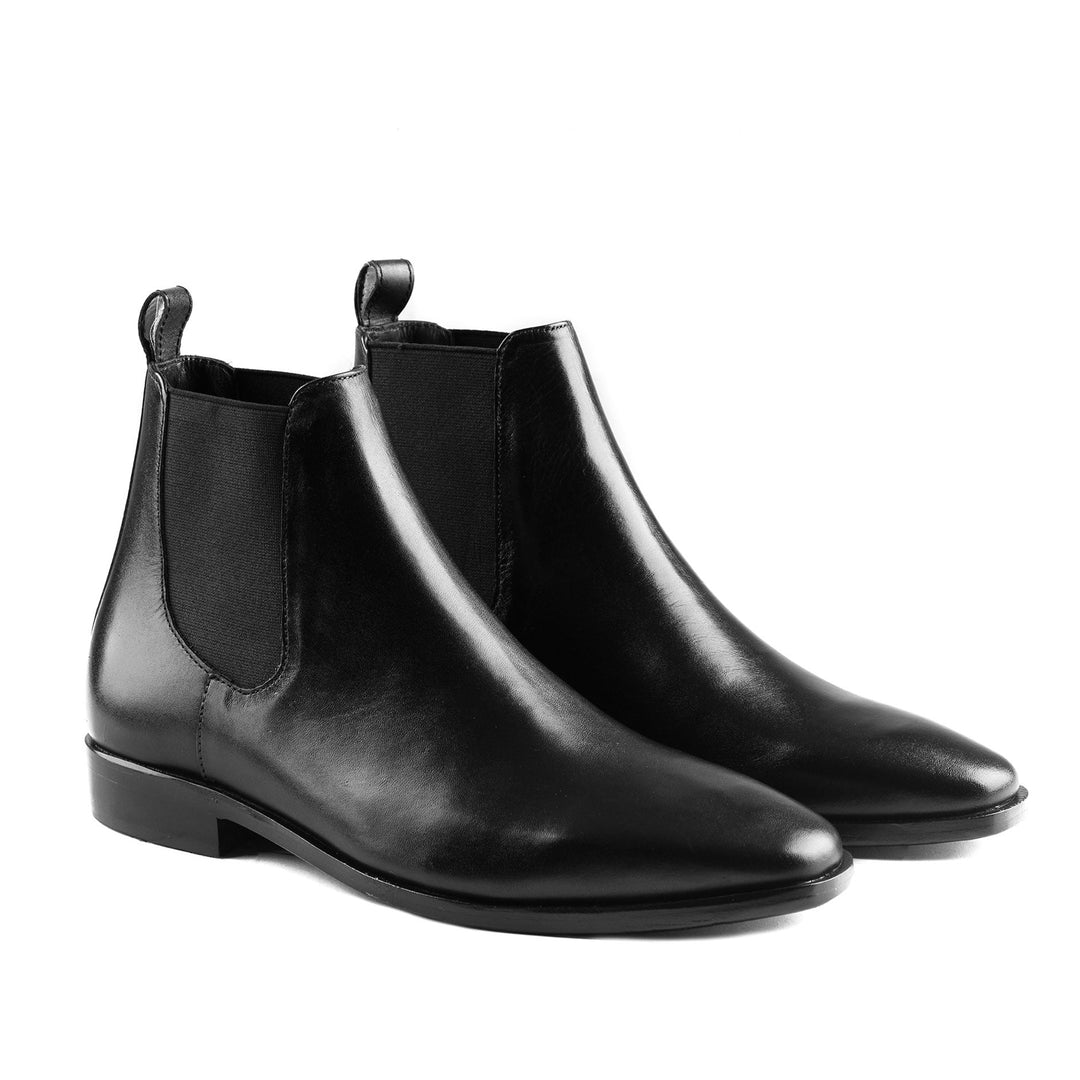 Men's Classic Black Leather Chelsea Boots