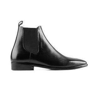 Men's Classic Black Leather Chelsea Boots