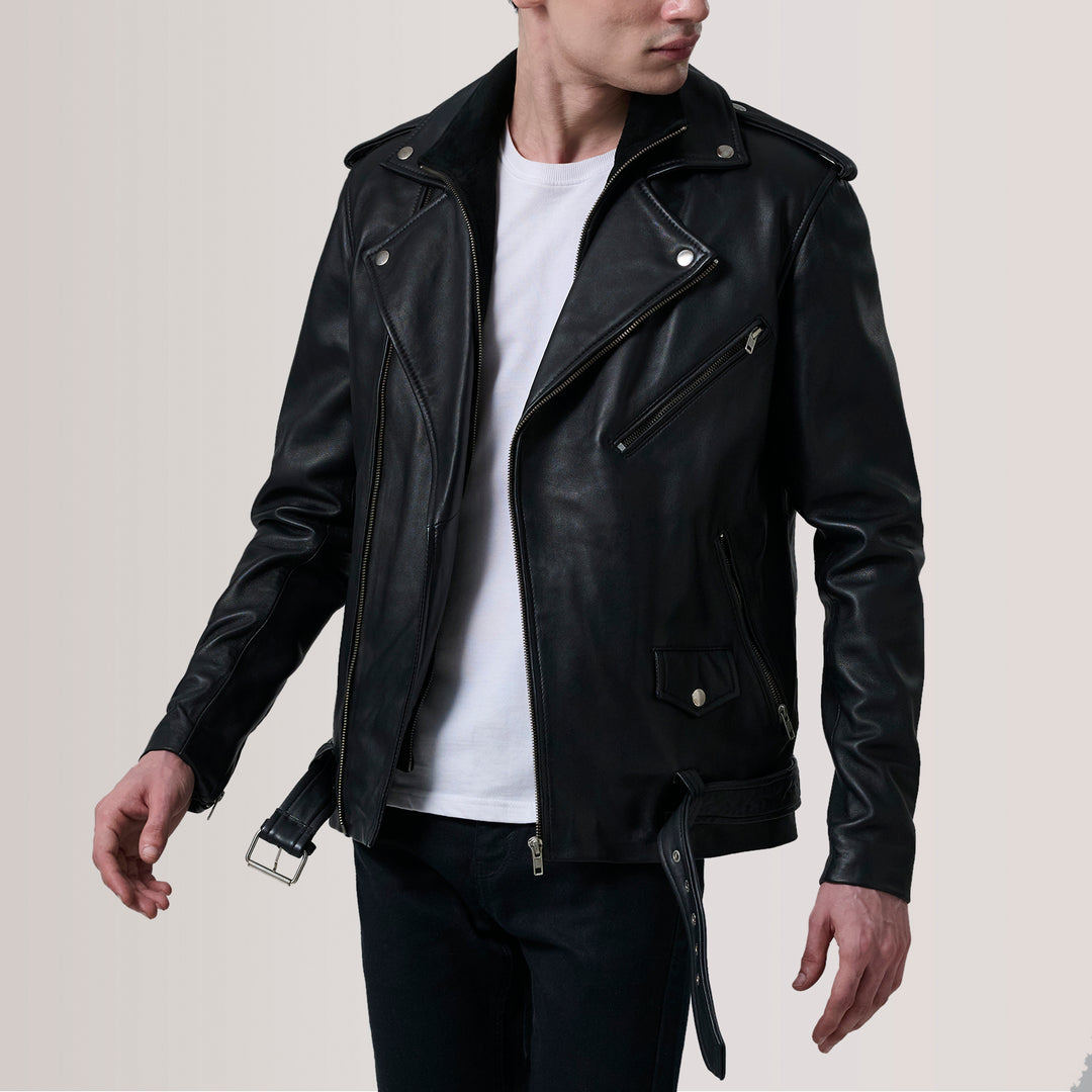 Kole Leather Double Rider Jacket