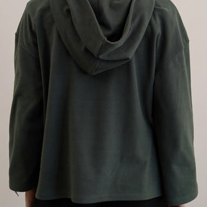 SOFT FLEECE PATCH HOODIE