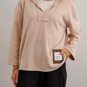 SOFT FLEECE PATCH HOODIE