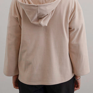 SOFT FLEECE PATCH HOODIE