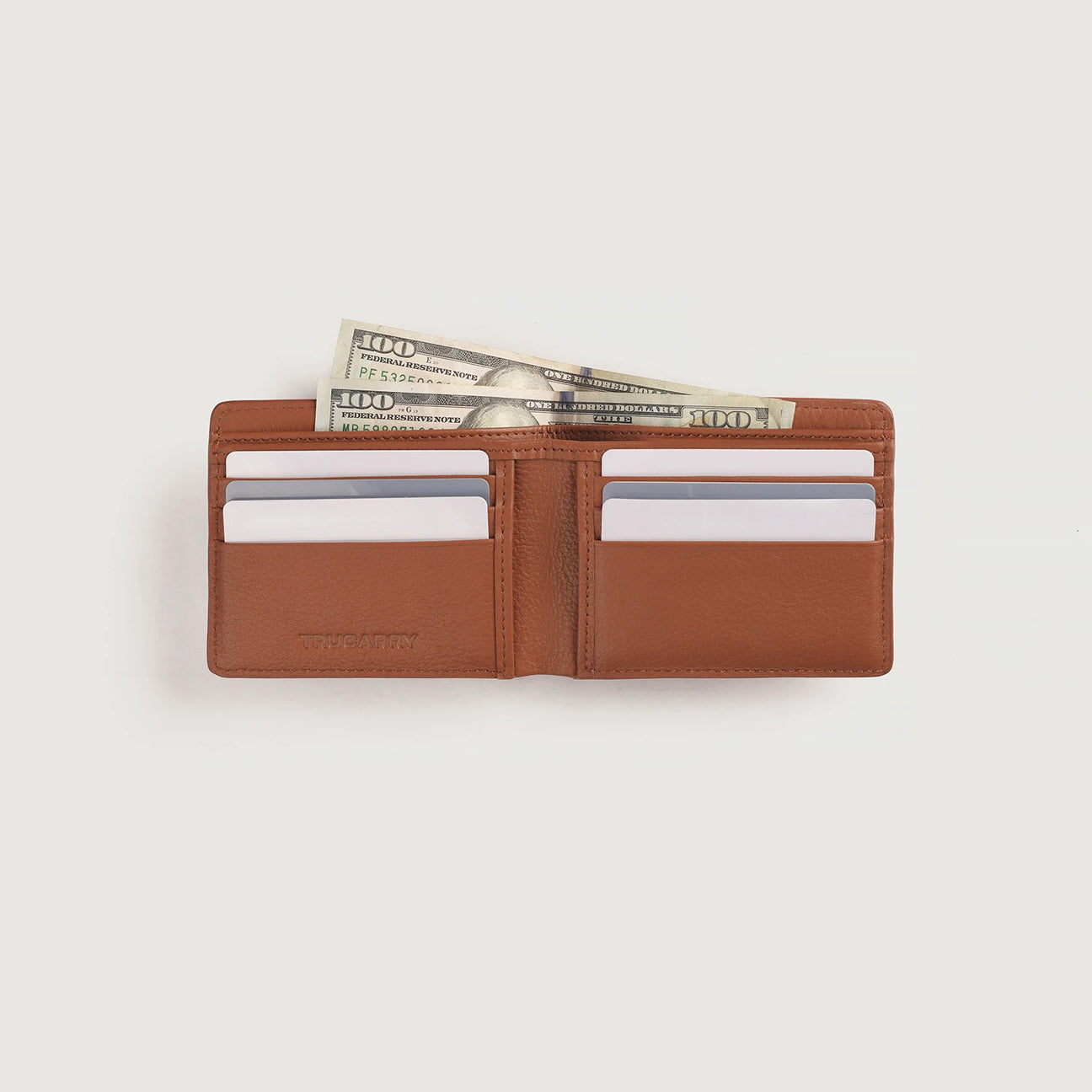 Voren Brown Leather Bi-fold Wallet
