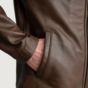 Mystical Pullup Brown Leather Jacket