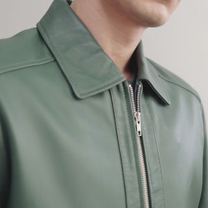 Inferno Green Leather Jacket