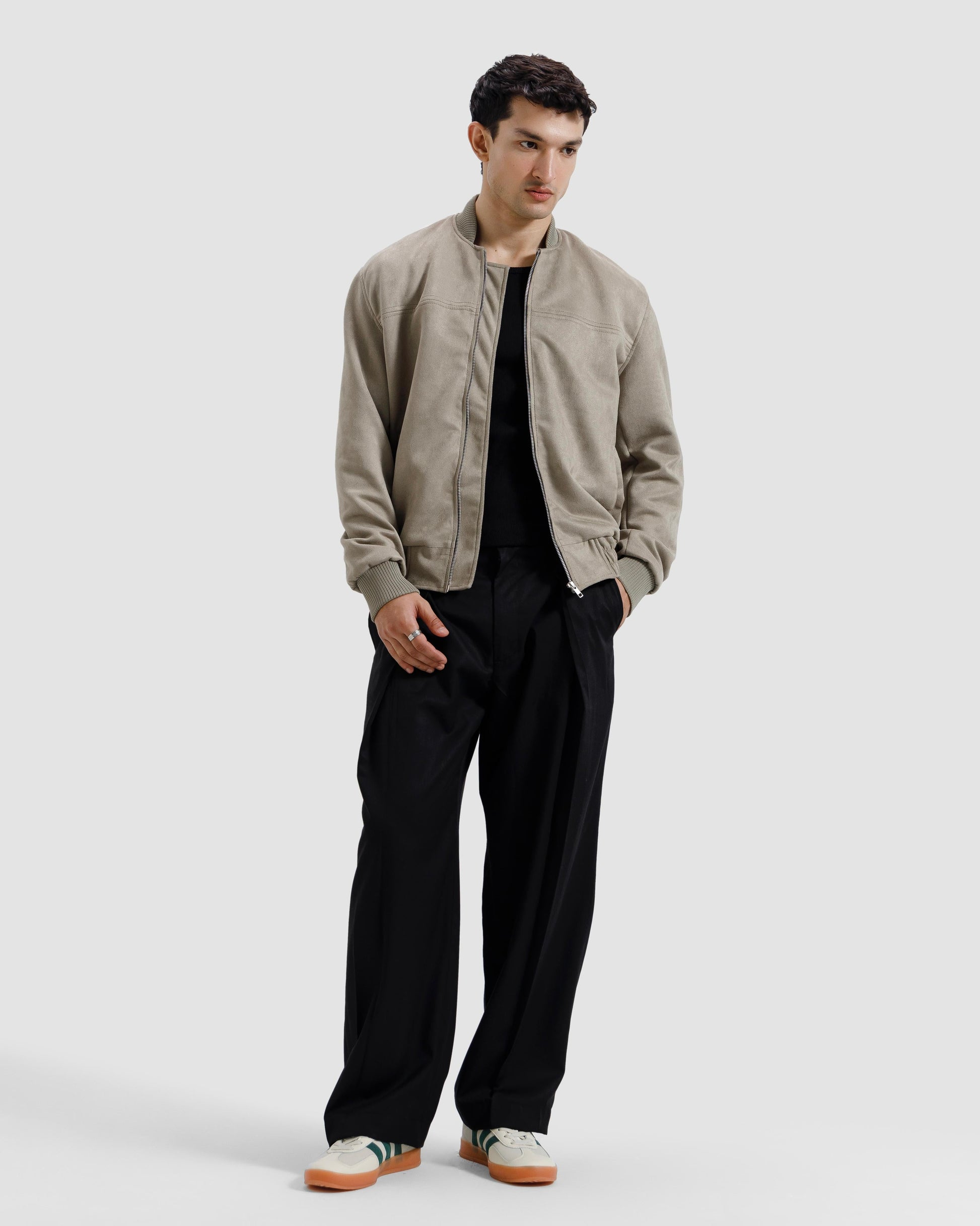 Suede   Varsity   Jacket