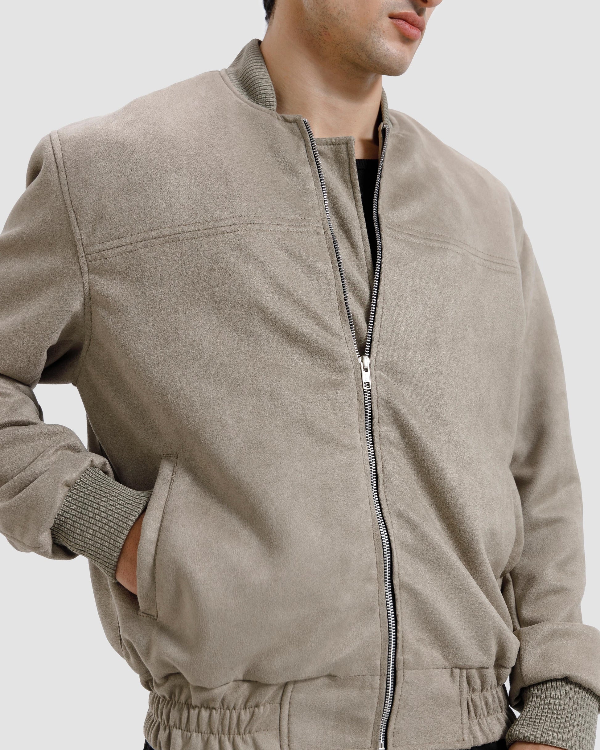 Suede   Varsity   Jacket