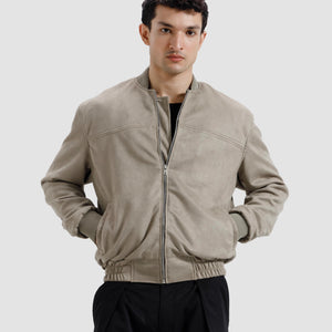 Suede   Varsity   Jacket