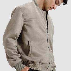 Suede   Varsity   Jacket