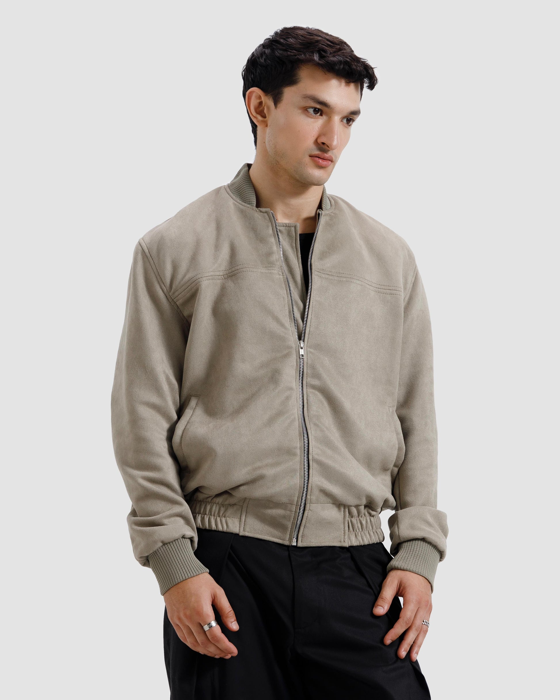 Suede   Varsity   Jacket