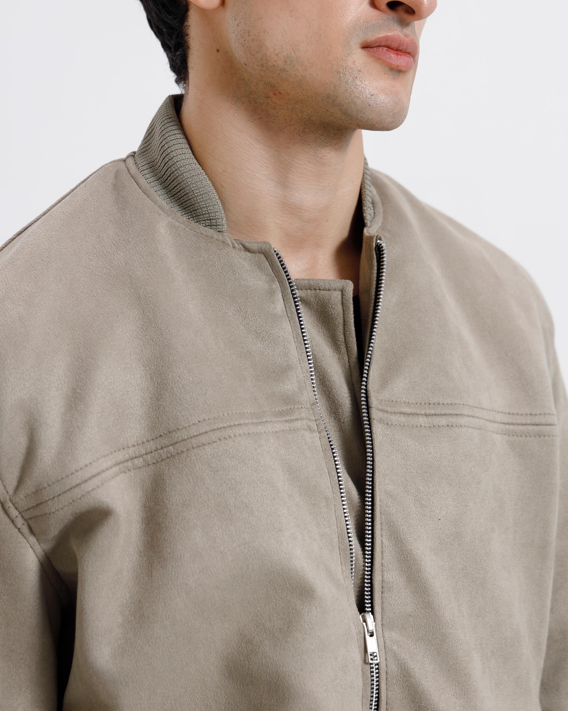 Suede   Varsity   Jacket