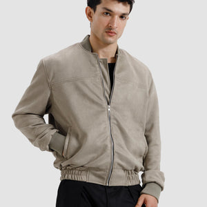 Suede   Varsity   Jacket