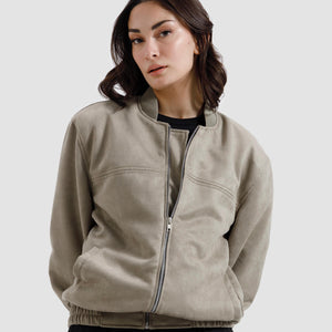 Suede   Varsity   Jacket