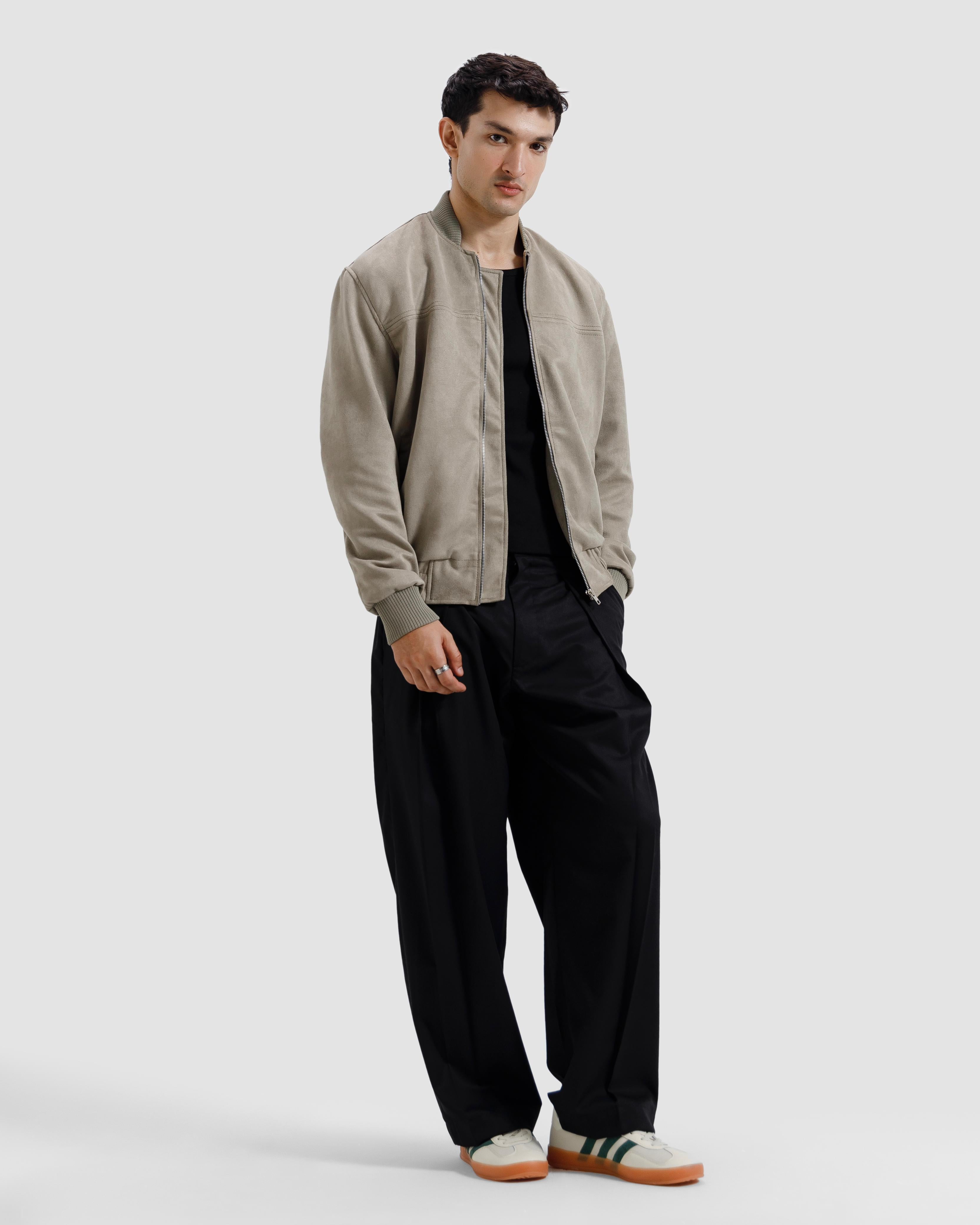 Suede   Varsity   Jacket